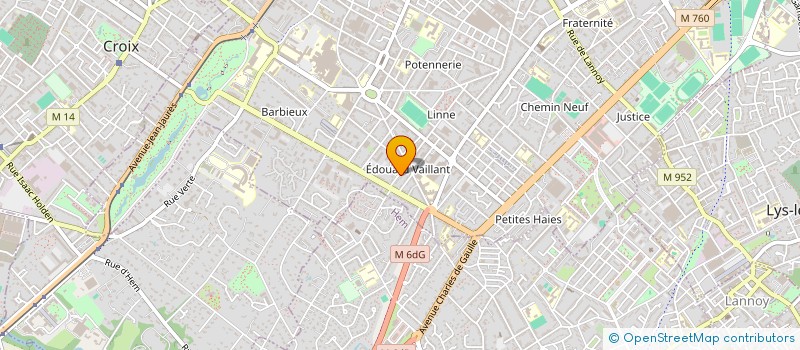 localisation de l'entreprise SCI REV'EVASION  ROUBAIX