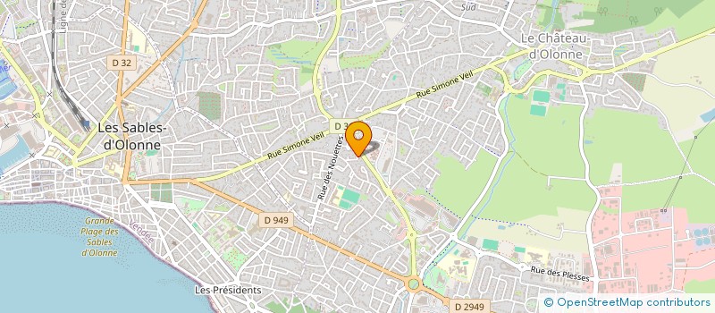 localisation de l'entreprise SCI REV'VINGTQUATORZE à LES SABLES D'OLONNE