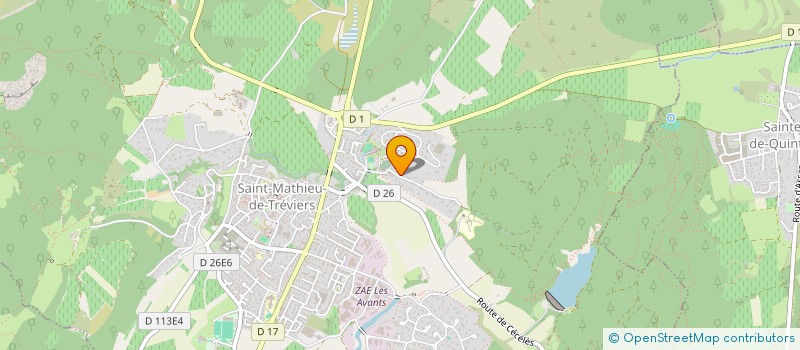 localisation de l'entreprise SCI REVA  SAINT-MATHIEU-DE-TREVIERS