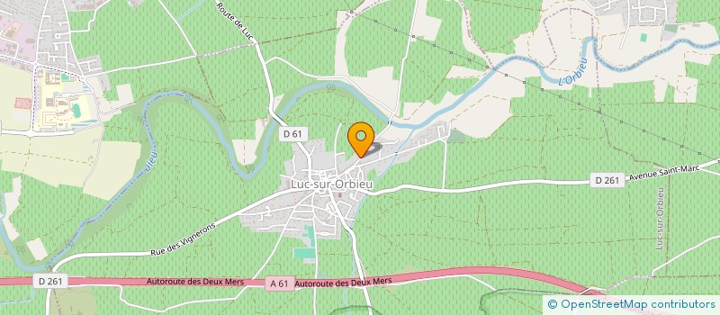 localisation de l'entreprise SCI REVALITE  LUC-SUR-ORBIEU