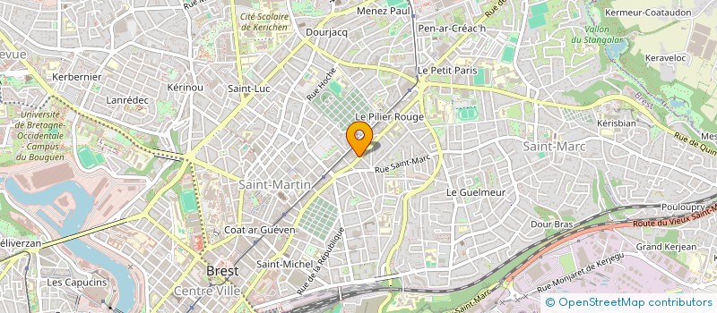 localisation de l'entreprise SCI REVE  BREST