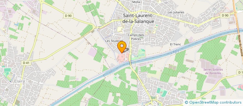 localisation de l'entreprise SCI REVE  SAINT-LAURENT-DE-LA-SALANQUE