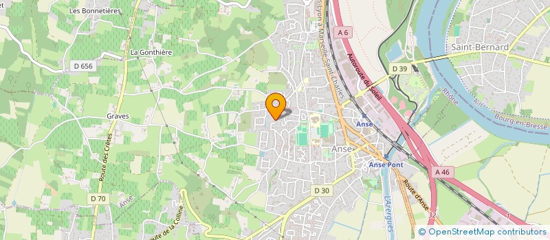 localisation de l'entreprise SCI REVE  ANSE