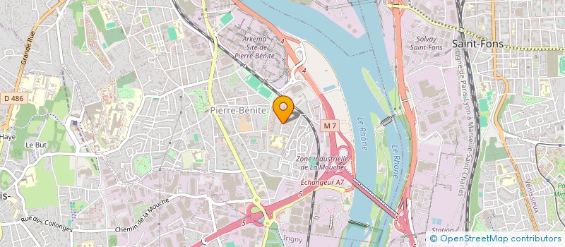 localisation de l'entreprise SCI REVE  OULLINS-PIERRE-BENITE