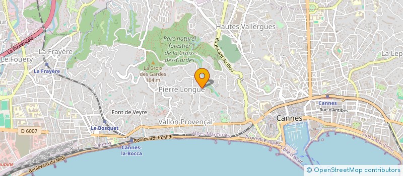 localisation de l'entreprise SCI REVE  CANNES