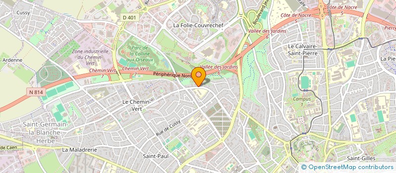 localisation de l'entreprise SCI REVE à CAEN