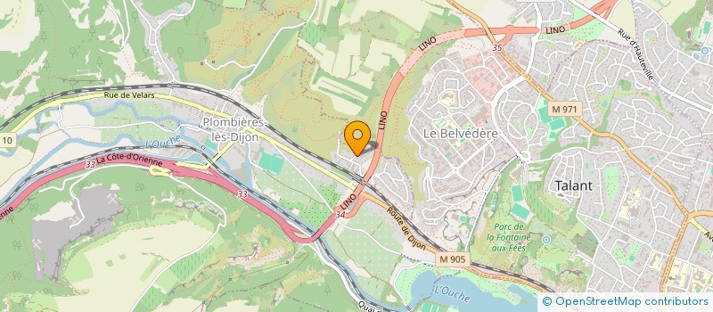 localisation de l'entreprise SCI REVE DE MEDICEE  PLOMBIERES-LES-DIJON