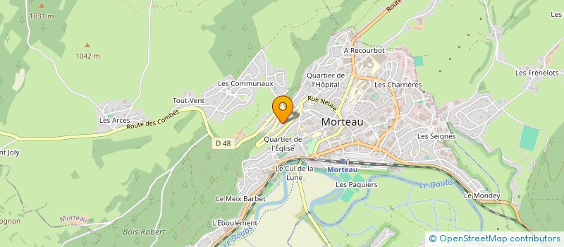 localisation de l'entreprise SCI REVE DE SOLEIL  MORTEAU