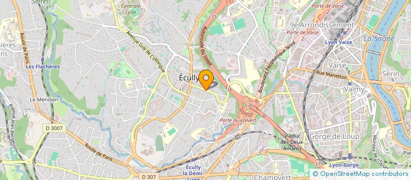 localisation de l'entreprise SCI REVECO  ECULLY