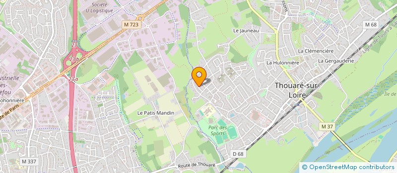 localisation de l'entreprise SCI REVEILLON  THOUARE-SUR-LOIRE