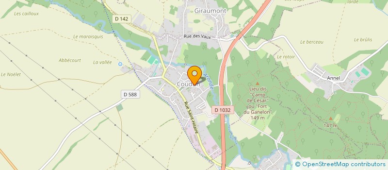 localisation de l'entreprise SCI REVENNES  MELICOCQ