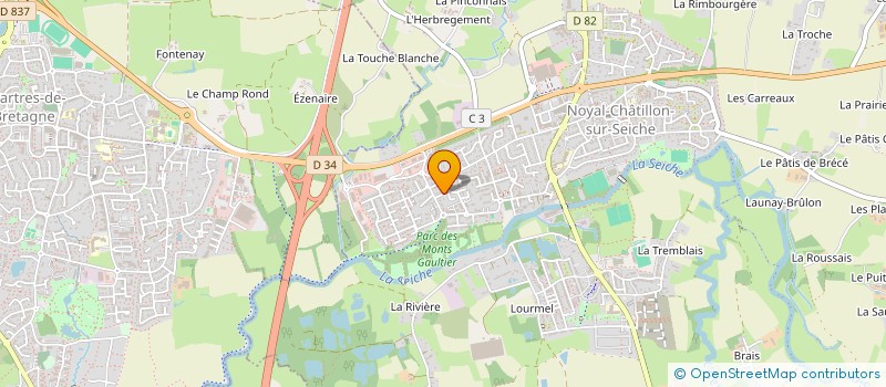 localisation de l'entreprise SCI REVERCHON EVRARD  NOYAL-CHATILLON-SUR-SEICHE