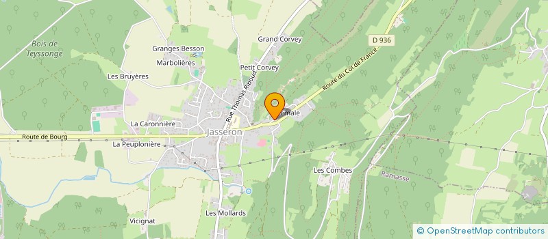 localisation de l'entreprise SCI REVERMON'TOIT  JASSERON