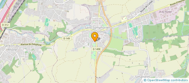 localisation de l'entreprise SCI REVERT  SAINT-SYMPHORIEN-D'OZON