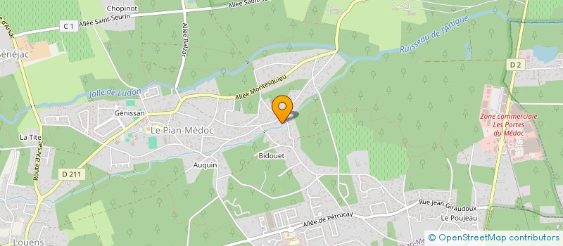 localisation de l'entreprise SCI REVES AU SOLEIL  LE PIAN-MEDOC