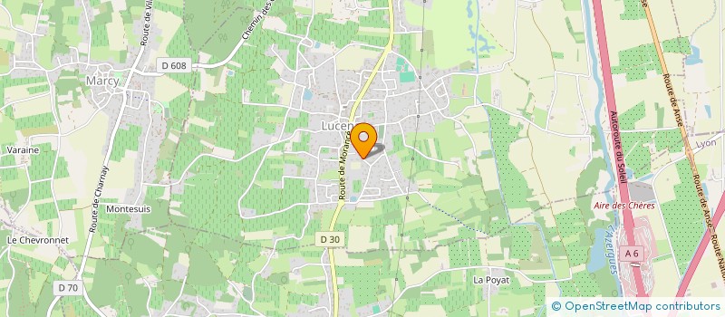 localisation de l'entreprise SCI REVES D'HILAIRES  LUCENAY