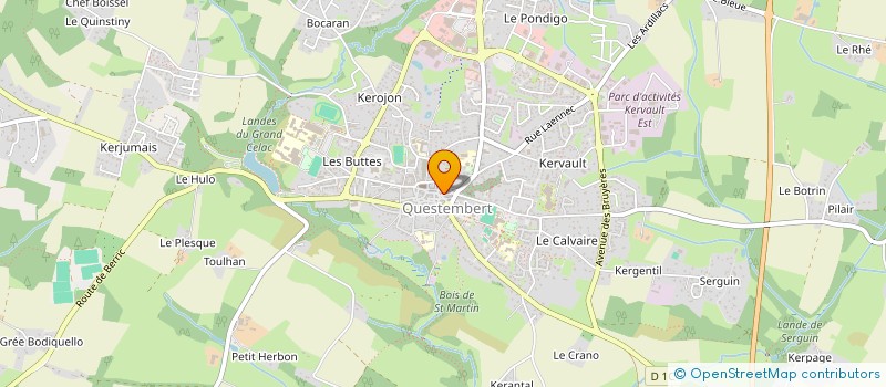 localisation de l'entreprise SCI REVIMMO 56  QUESTEMBERT