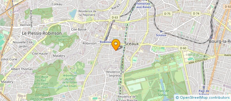 localisation de l'entreprise SCI REVIRON CROLBEAU à SCEAUX