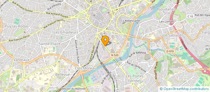 localisation de l'entreprise SCI REVOLUTION à LIMOGES