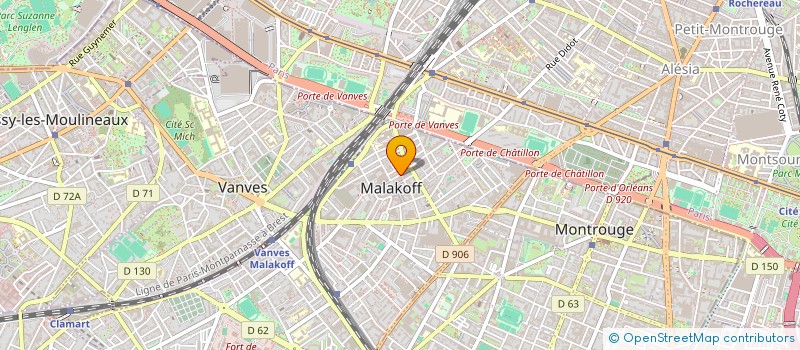 localisation de l'entreprise SCI REX FERRY  MALAKOFF