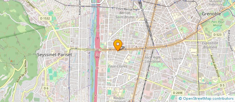 localisation de l'entreprise SCI REY à GRENOBLE
