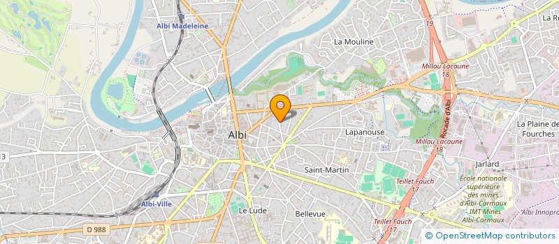 localisation de l'entreprise SCI REY SOULT à ALBI