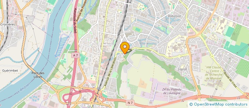 localisation de l'entreprise SCI REYBAN à VALENCE