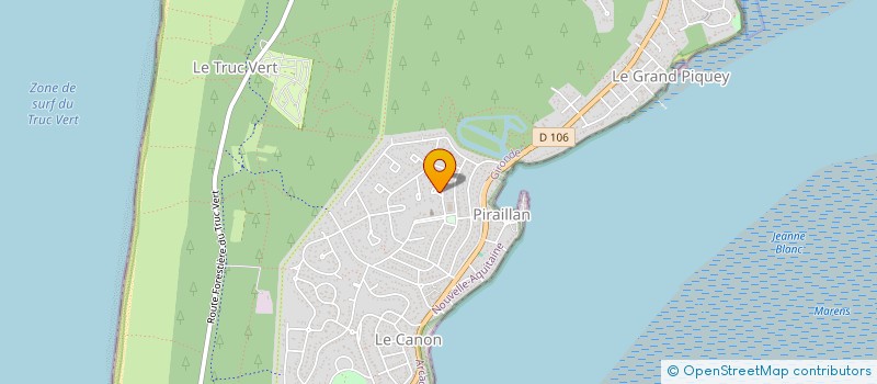 localisation de l'entreprise SCI REYLINE à LEGE-CAP-FERRET