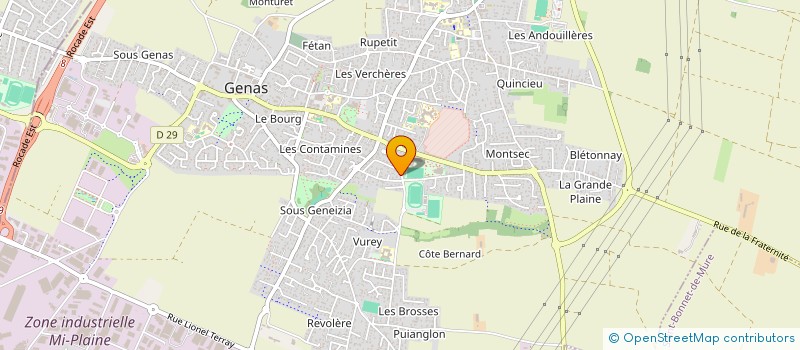 localisation de l'entreprise SCI REYMOND TERMINUS  GENAS