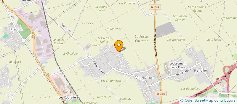 localisation de l'entreprise SCI REYNAUD-PEROUX  VILLEBAROU