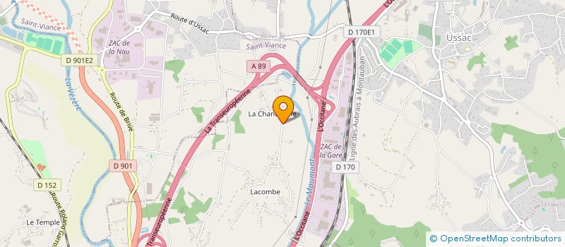 localisation de l'entreprise SCI REYNIER  USSAC