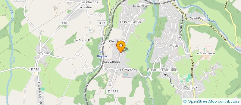 localisation de l'entreprise SCI REYNIER  BOSMIE-L AIGUILLE