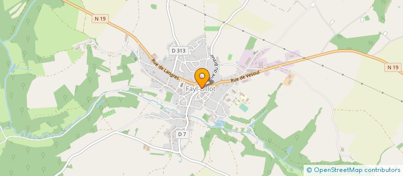 localisation de l'entreprise SCI REYOR à FAYL-BILLOT