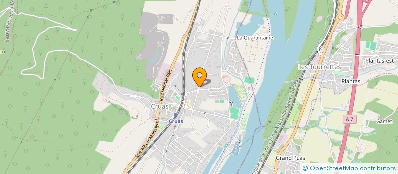 localisation de l'entreprise SCI REYSAU  CRUAS