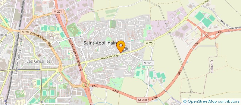 localisation de l'entreprise SCI REYVA  ARC-LES-GRAY