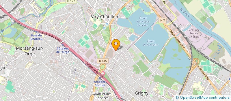 localisation de l'entreprise SCI REZA à VIRY-CHATILLON