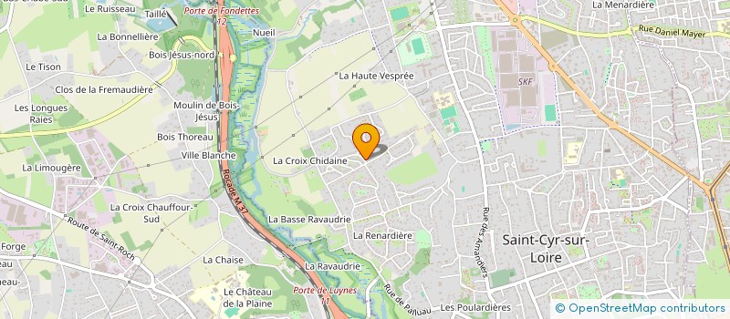 localisation de l'entreprise SCI REZAC à SAINT-CYR-SUR-LOIRE