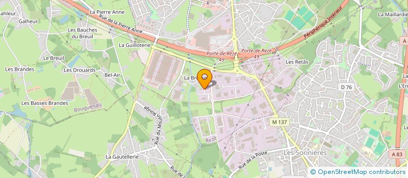 localisation de l'entreprise SCI REZE MALRAUX CRECHE 44  REZE