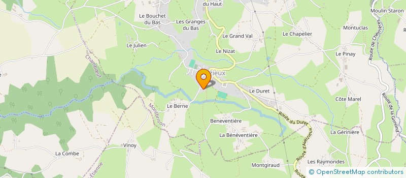 localisation de l'entreprise SCI RF  SAINT-GALMIER