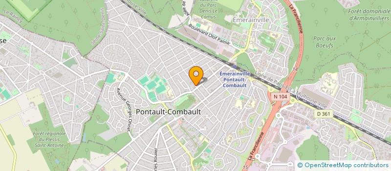 localisation de l'entreprise SCI RF à PONTAULT-COMBAULT
