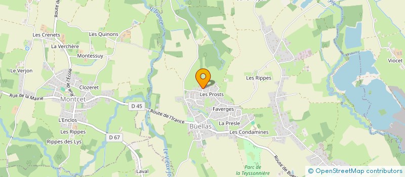 localisation de l'entreprise SCI RF  MONTCET