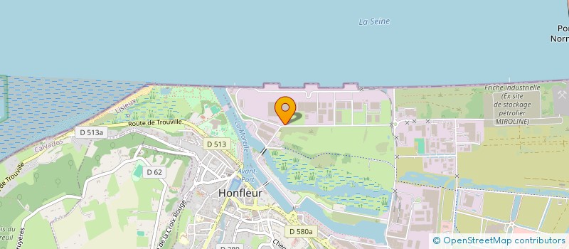 localisation de l'entreprise SCI RF à HONFLEUR