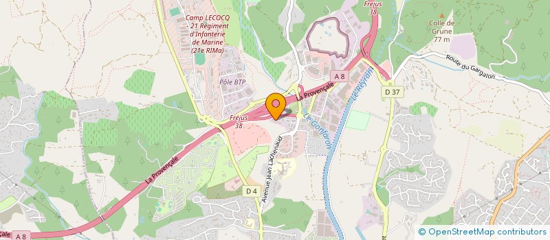 localisation de l'entreprise SCI RF à FREJUS