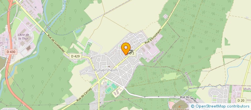 localisation de l'entreprise SCI RF  PULVERSHEIM