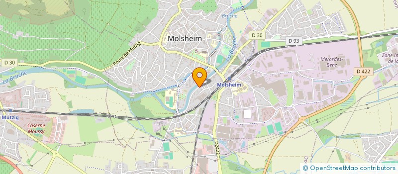 localisation de l'entreprise SCI RF  MOLSHEIM