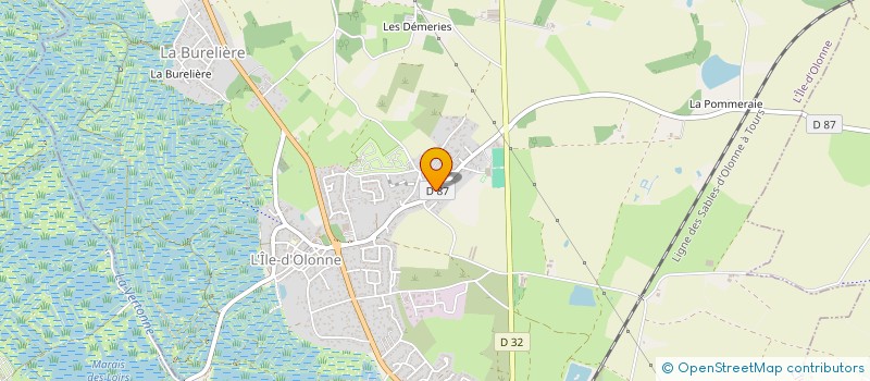 localisation de l'entreprise SCI RF-INVEST à L'ILE-D'OLONNE