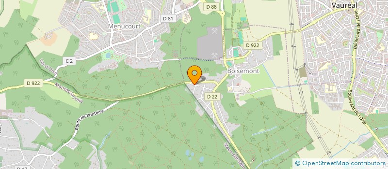 localisation de l'entreprise SCI RF INVEST  CERGY