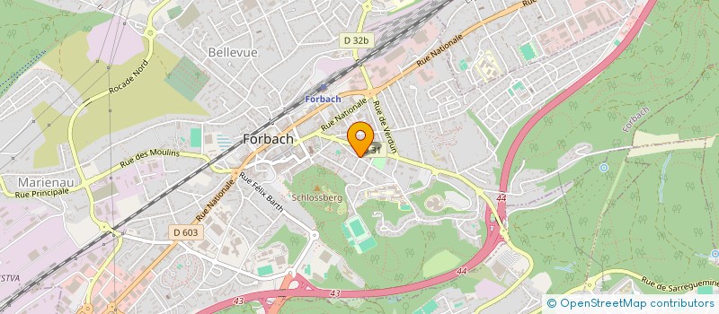 localisation de l'entreprise SCI RF SERVICE  FORBACH