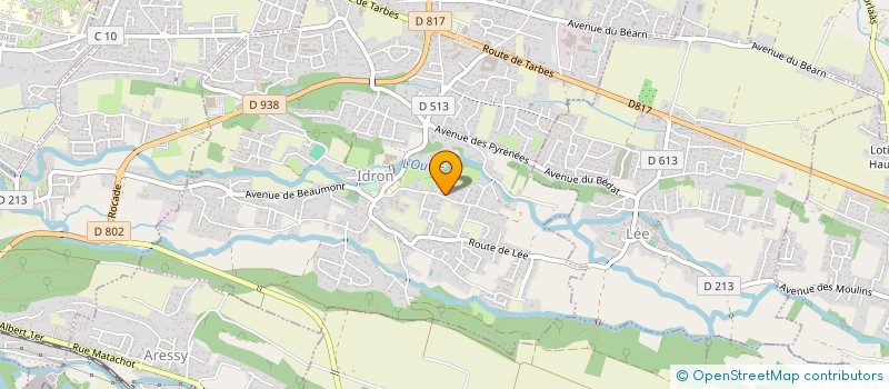 localisation de l'entreprise SCI RFB  IDRON