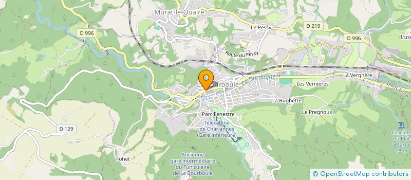 localisation de l'entreprise SCI RG  LA BOURBOULE